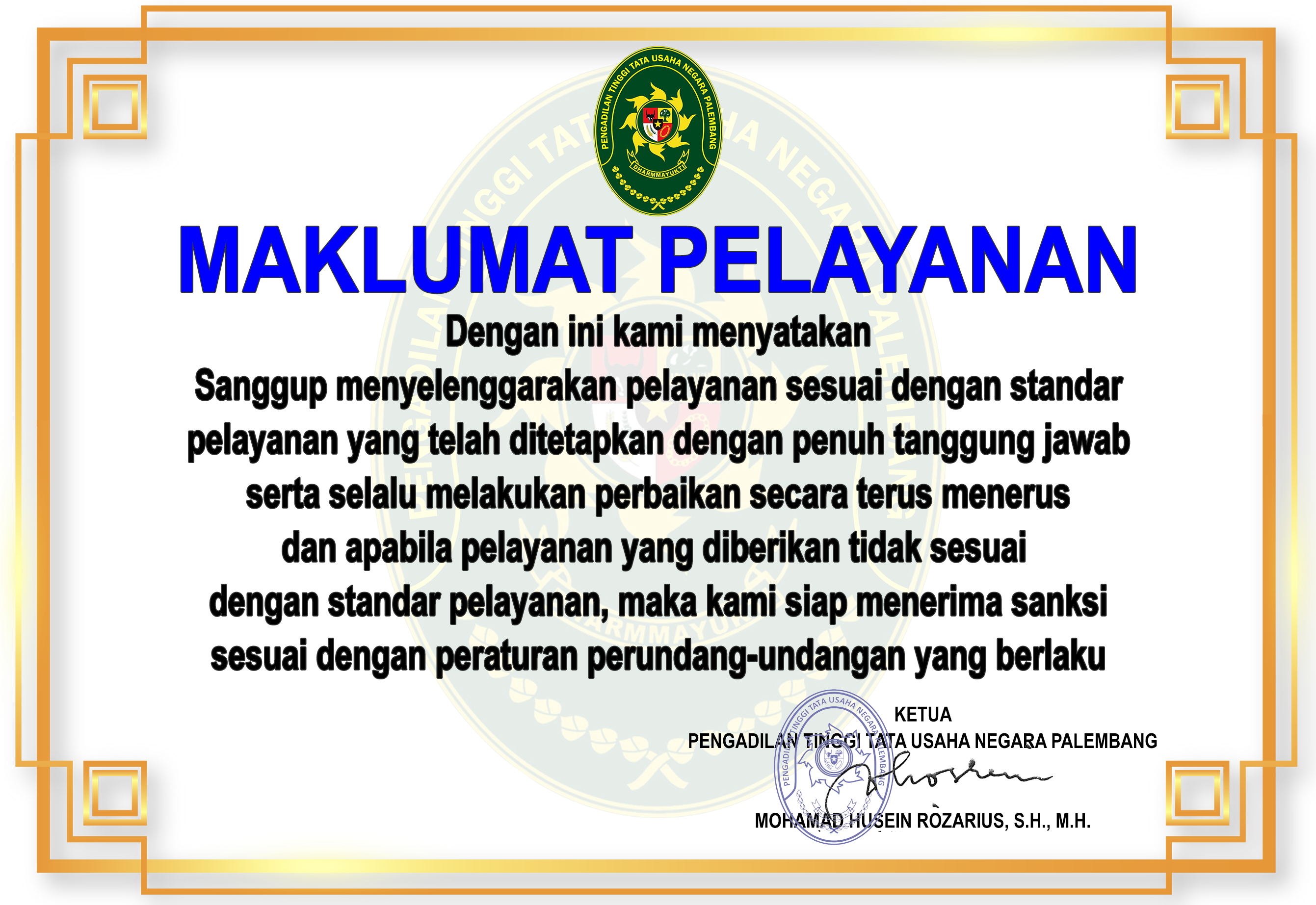 maklumat pelayanan ttd